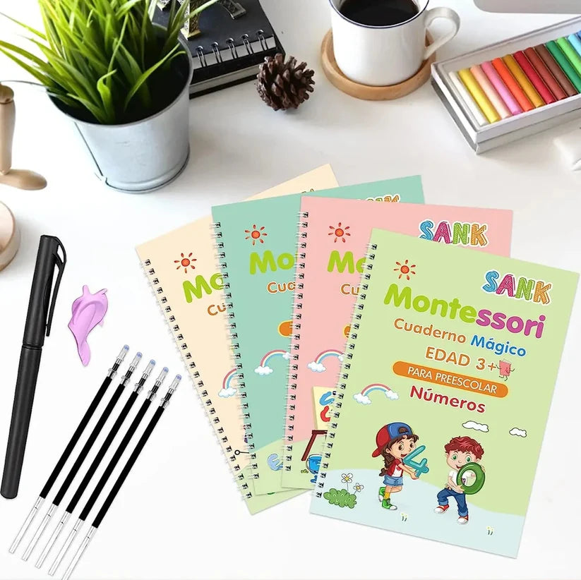 🖍️ Kit Mágico de Caligrafía Montessori ¡ENVÍO GRATIS solo HOY a todo el Ecuador! + 🎁 REGALO